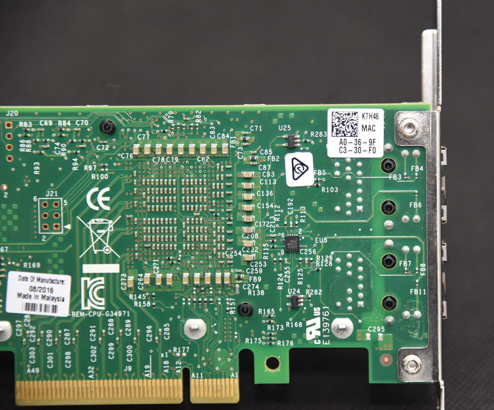 INTEL/DELL X540-T2 K7H46 3DFV8  RJ45 PCI-E X8 10  2P Ethernet