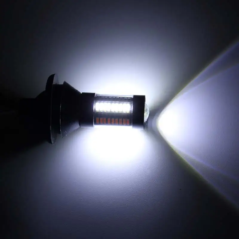 Двухцветные светодиодный лампы 2 шт. поворотные огни противотуманные фары 66SMD