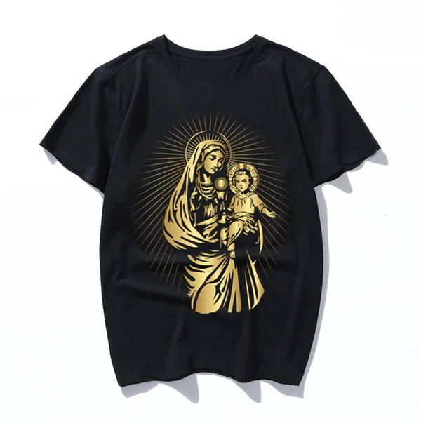 

mary mother of jesus christianity religion T Shirt Graphic T-Shirt Percent Cotton Oversized Tee Shirt Cute Men Women Tshirt
