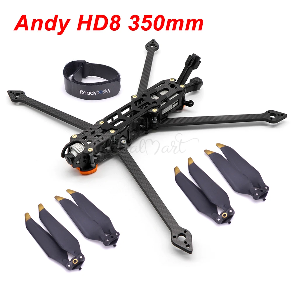 Комплект с рамкой Andy HD8 350 мм 8 дюймов Arm 5 3D печатная часть из ТПУ пропеллеры 8331 для