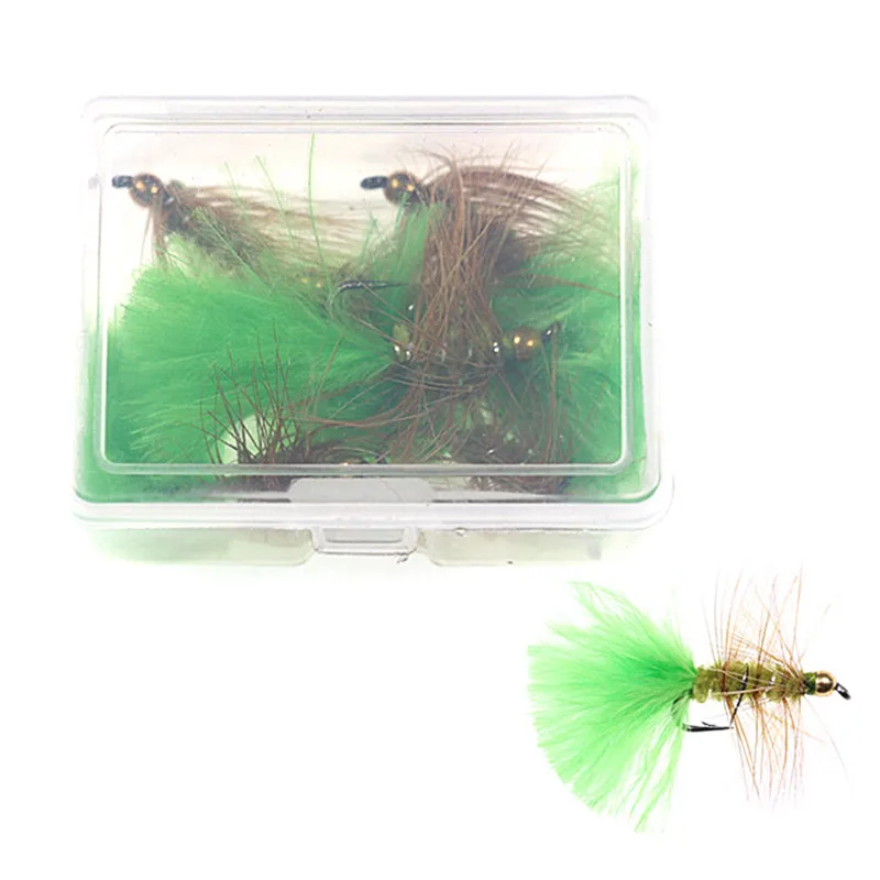 6 шт. #10 медная бусина Нимфа мухи нахлыстовая рыболовная приманка одиночный