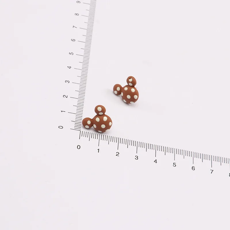 

S925 Silver Needle Korea Cute Cartoon Mickey Earrings Polka Dot Mickey Mouse Earrings Jewelry Gifts for Girls