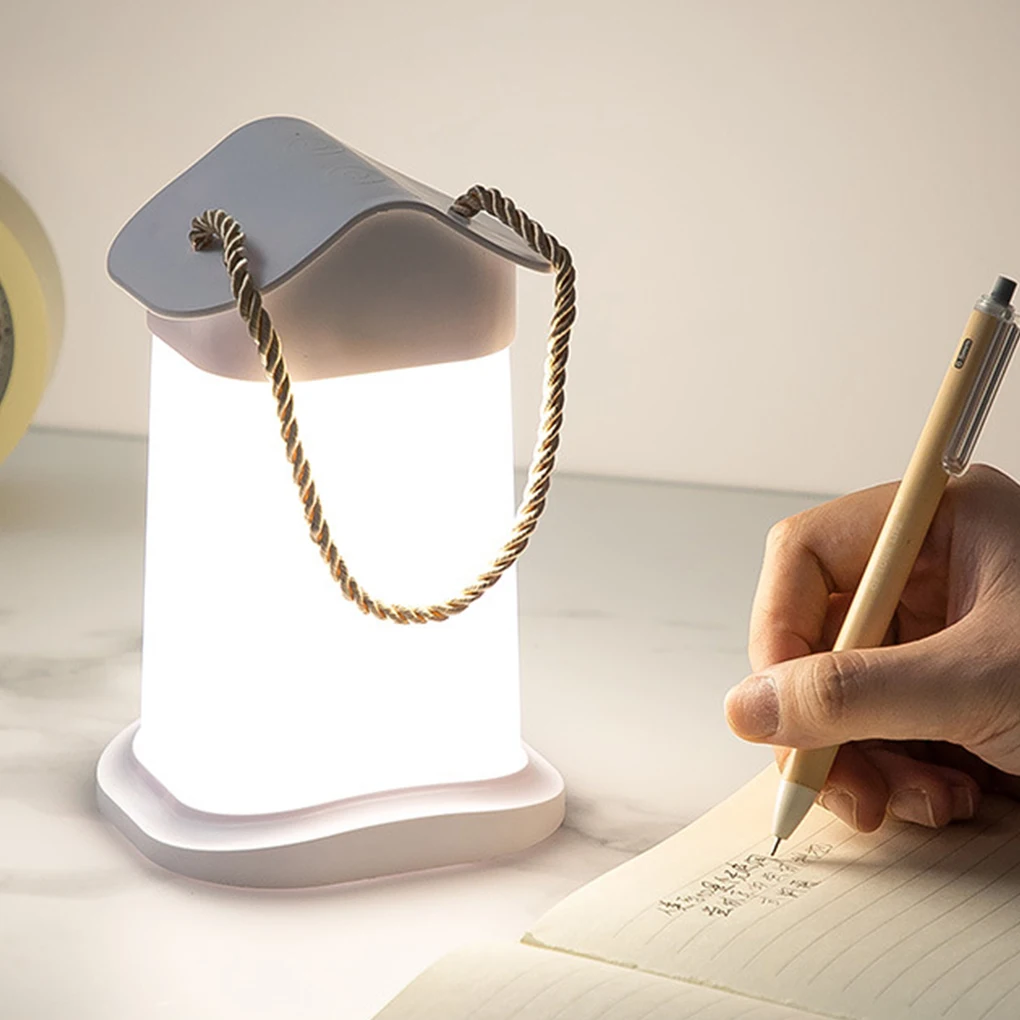 

Handheld Bedside Lighting Bedroom Baby Nursery Room Night Light Dimmable Sleeping LED House Shape Adjustable Lamp