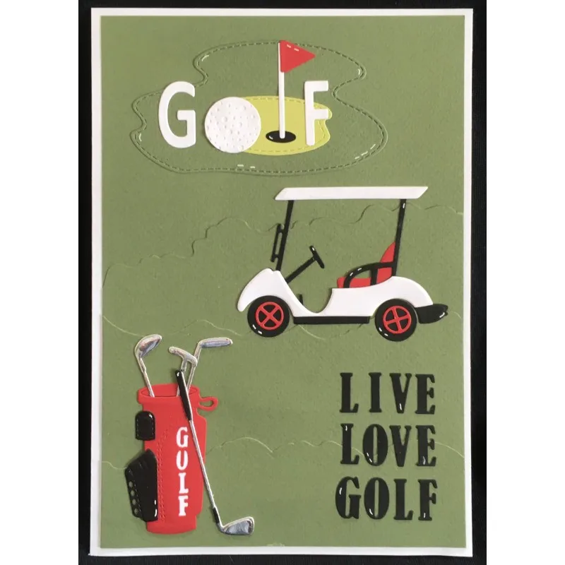 Металлические режущие штампы для гольф карт скрапбукинг бумага ручной работы