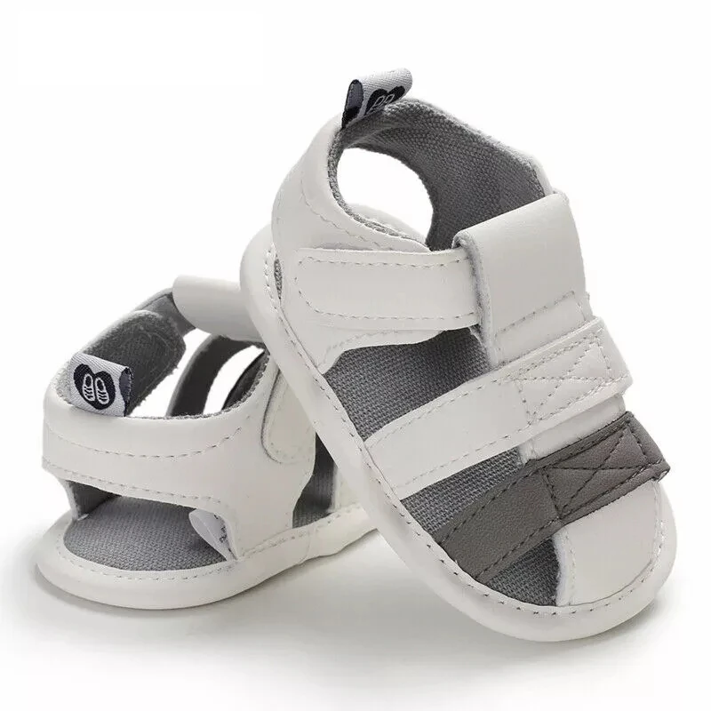 

2021 Baby Summer Shoes Newborn Infant Baby Girl Boy Kids Crib Shoes Soft Sole Solid Hook Causal Anti Slip First Walkers 0-18M