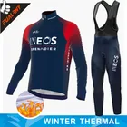 Новинка 2022 г., зимний велосипедный комплект INEOS, велосипедная одежда с длинным рукавом, теплая флисовая спортивная одежда, спортивный костюм из Джерси для мужчин, одежда для велоспорта