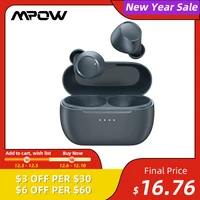 mpow m13 wireless earbuds in ear bluetooth earphones with punchy bass ipx8 waterproof 28h playtime tws sports earphone for gym