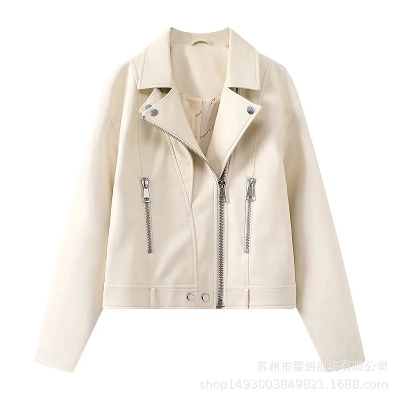 

Pu short leather coat bird women's clothing fall 2020