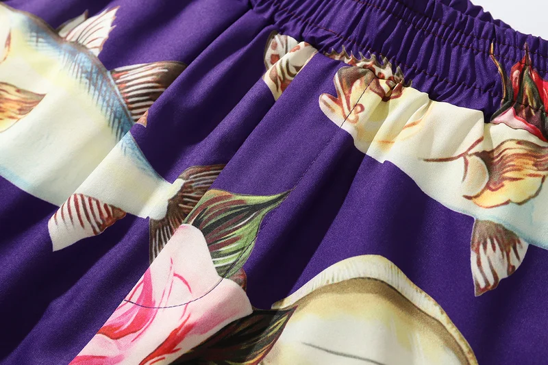 

Elastic Waist Fish Printed Shorts Mens 2020 Summer Beach Shorts Hawaiian Tropical Shorts Men Casual Bermuda Masculina Shorts