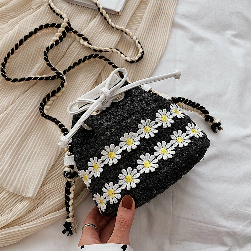 Соломенная плетеная Сумка ручной работы в стиле ретро модная пляжная сумочка с