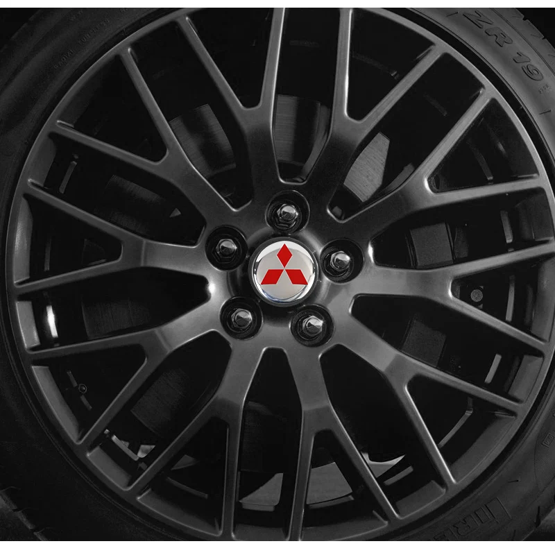4 шт. 56 мм колпачок ступицы колеса автомобиля значок наклейки для Mitsubishi Ralliart Lancer ASX