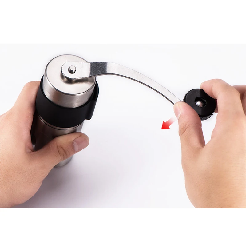 

Stainless Steel 304 Manual Coffee Bean Grinder Mill Hand Grinder Kitchen Tool NEW