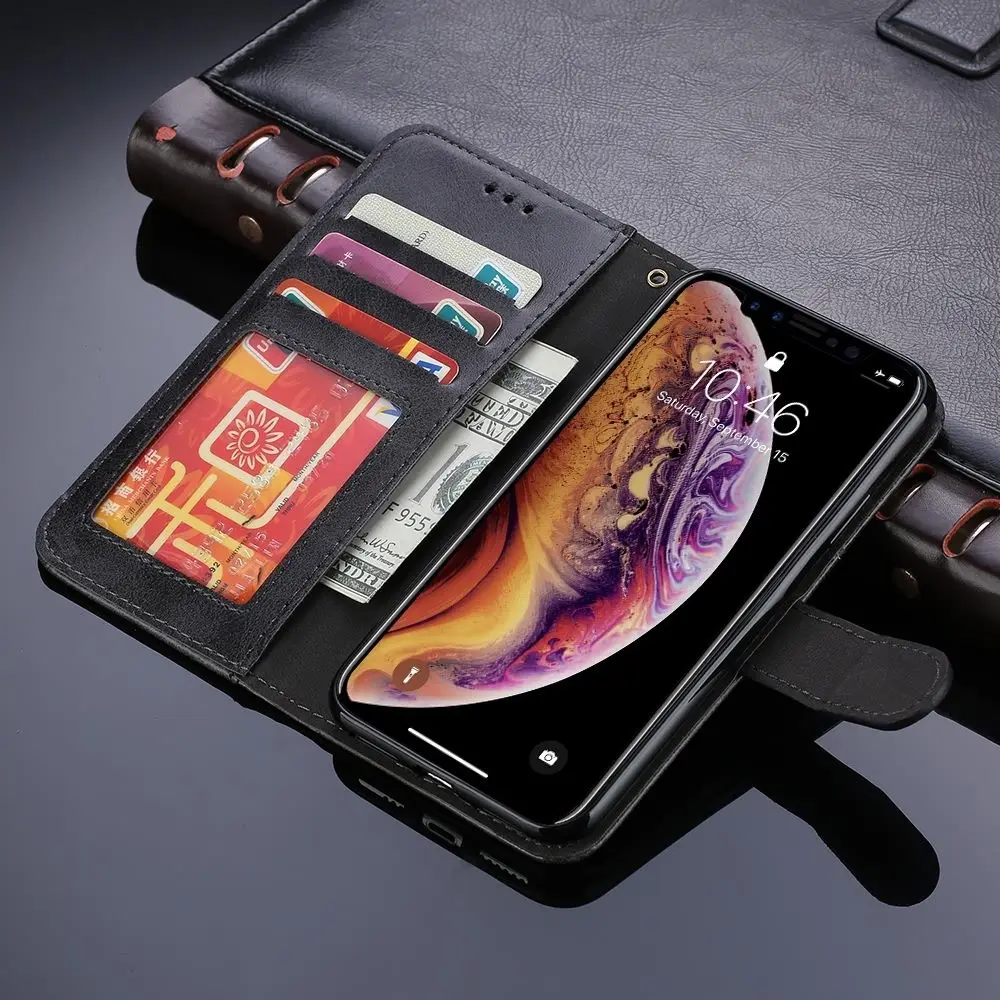 LAPOPNUT Премиум бизнес чехол для IPhone SE 2020 Xr X Xs Max 7 Plus 8 6S 6 5 5S кожаный мягкий
