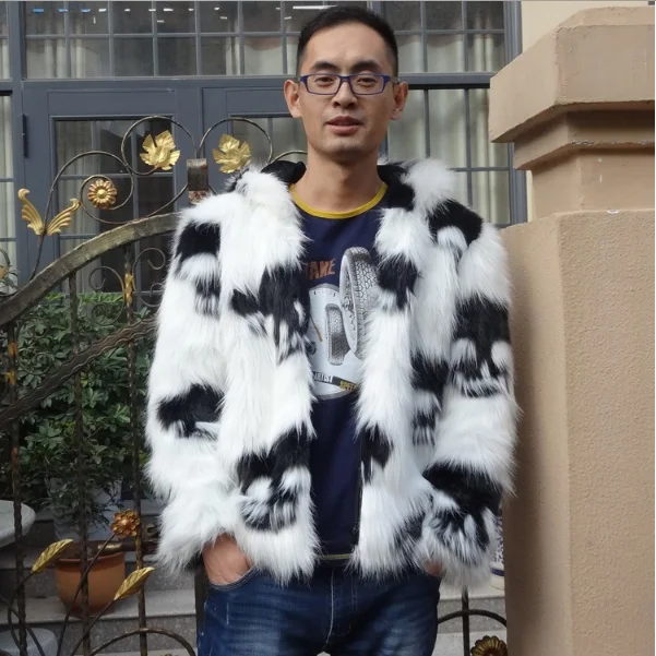 2019 зимние мужские кожаные шубы из искусственного меха пальто с капюшоном и