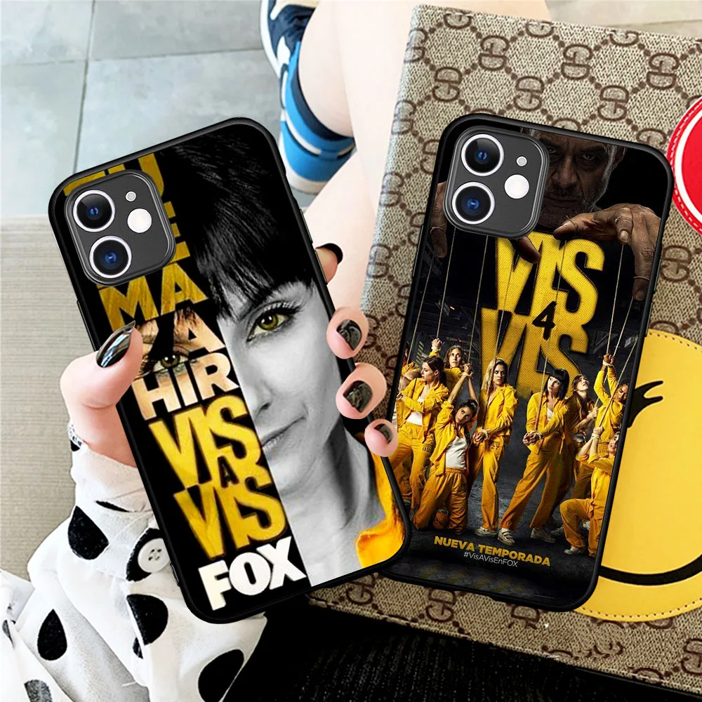 

Black Soft TPU Case For iPhone 12 11 Pro max X XS Max 8 7 6 6S Plus XR SE Spain TV La Casa papel Vis a vis Cover Fundas