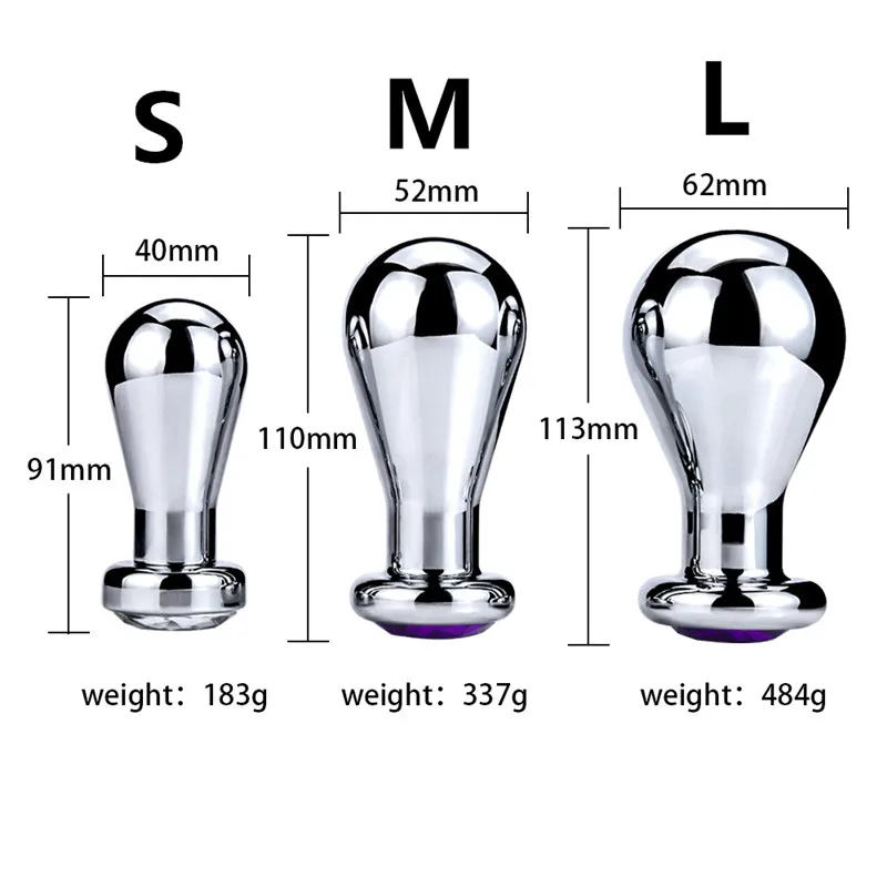 Металлическая Анальная пробка в форме сердца интимные игрушки нержавеющая