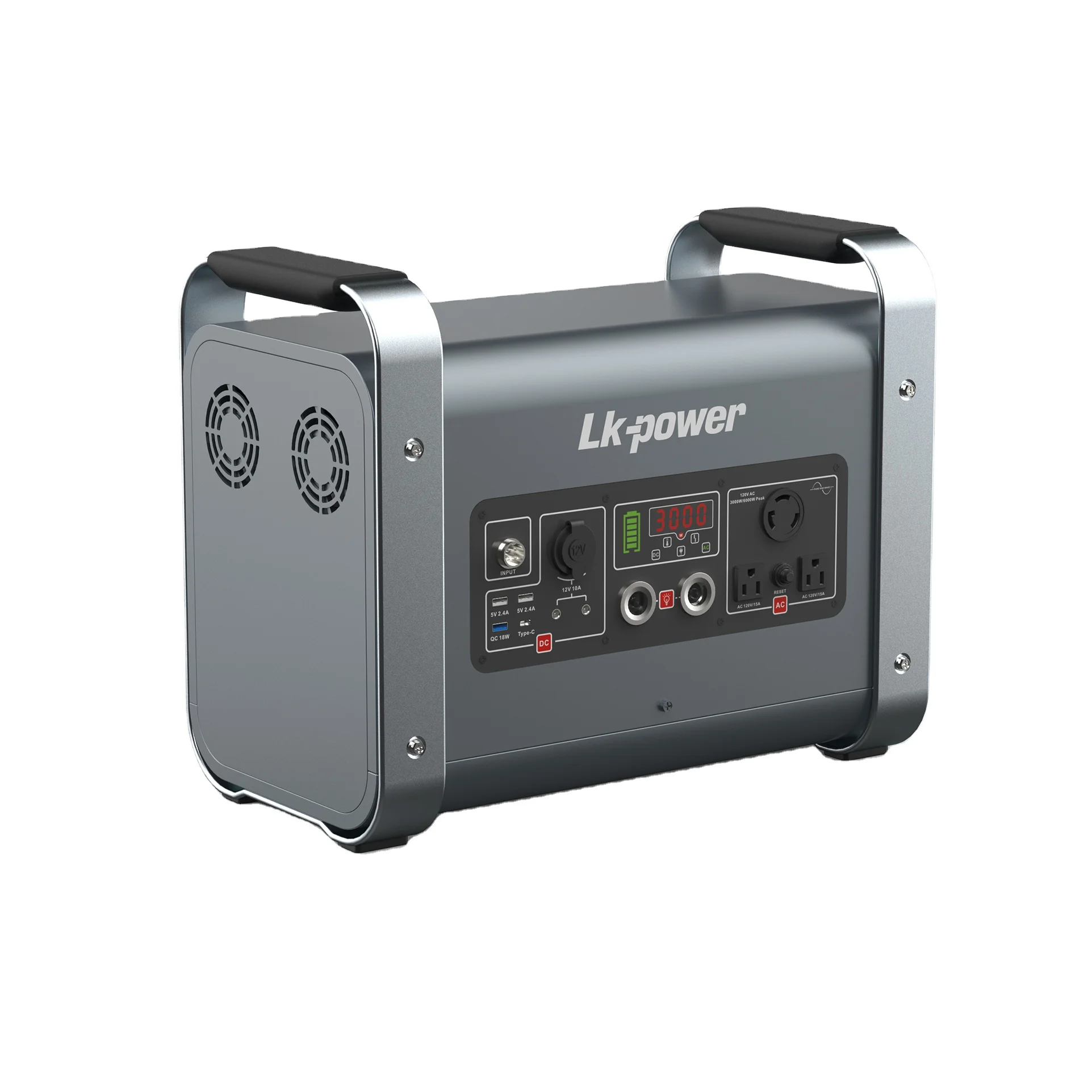 

Портативный внешний аккумулятор емкостью 600000 мАч 220 В с выходом переменного тока 3000 Вт