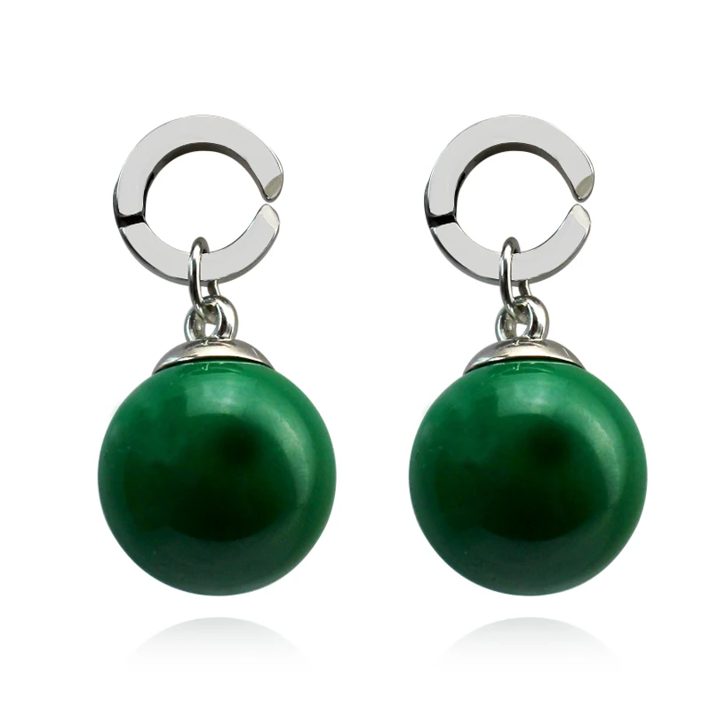 

New Takerlama Super Vegetto Potara Earrings Dark Green Boll Dangle Earrings Son Goku Zamasu Earrings for Women Men Jewelry