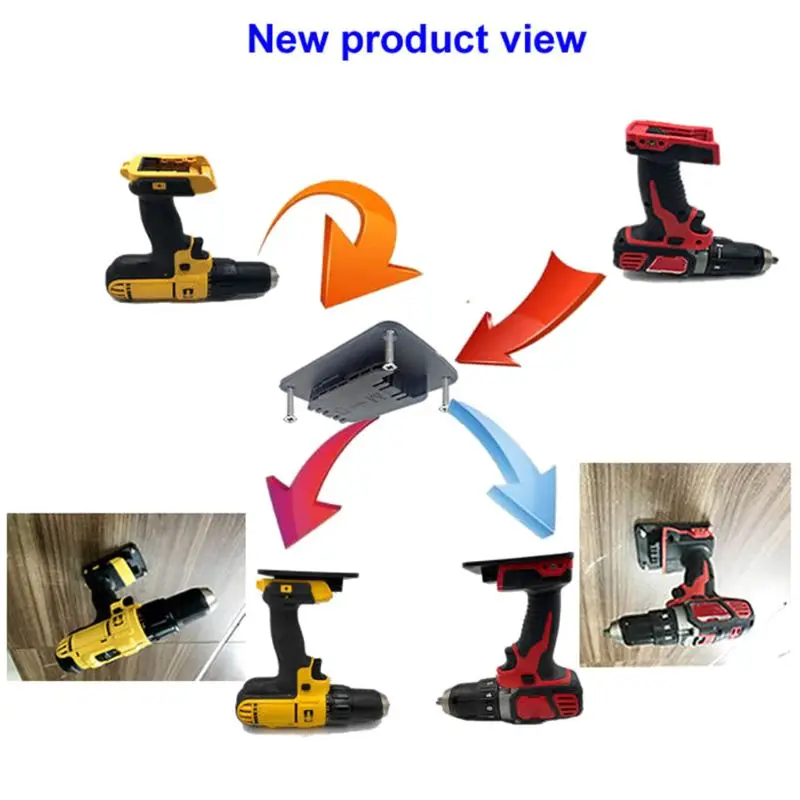 

Wall Mounted Battery Tools Holder Base for M18 18V DCB 18/20V Series Support Base Shelf Fixing SSeat