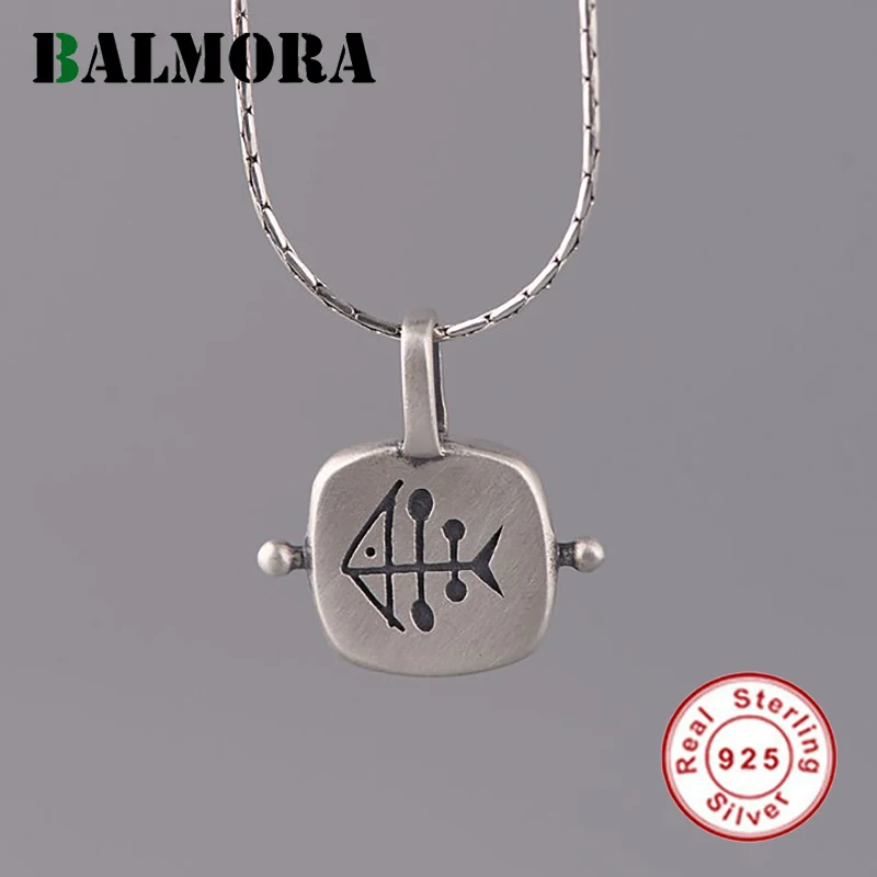 BALMORA 925 Настоящее Стерлинговое серебро подвеска ввиде цветка лотоса для женщин