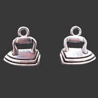 15pcs silver color cute 3d mothers steam iron pendant retro bracelet earrings metal accessories diy charms jewelry carft making