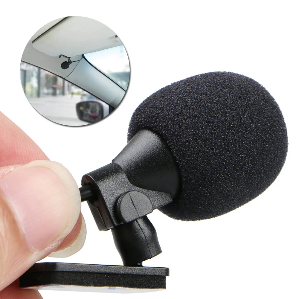 

3.5mm Car Navigation Sticky Microphone Receiver Microphone External Mic Bluetooth Compatible Microphone Speaker
