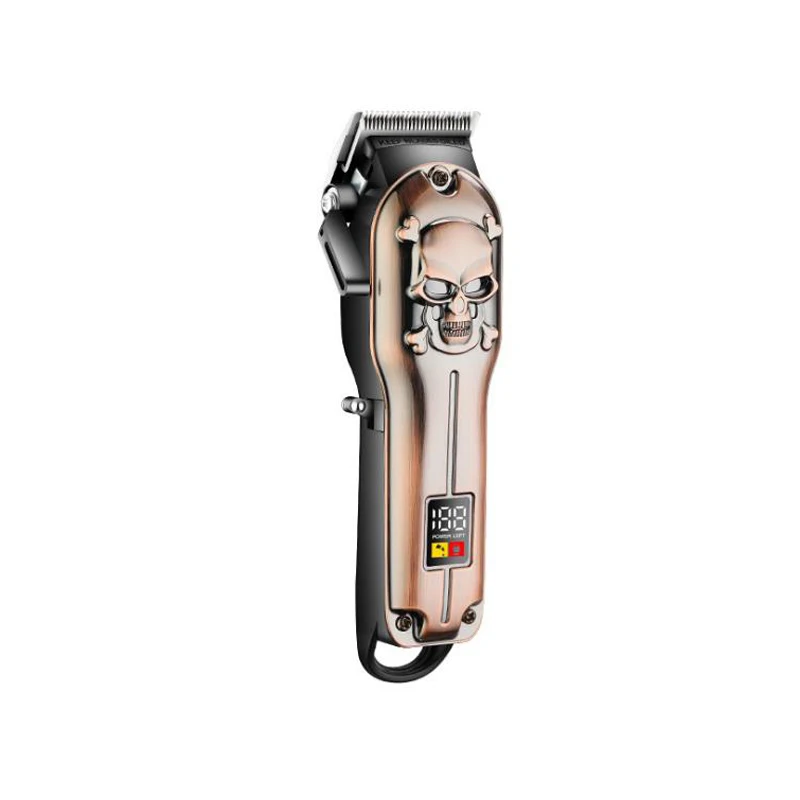 

kemei hair trimmer KM-2618 rechargeable hair clipper haircut machine oil head clipper white hair carving beard trimmer LCD