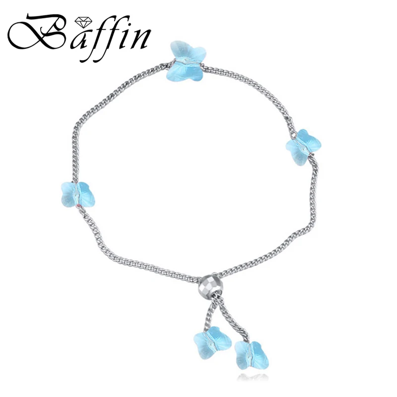 BAFFIN простые милые бусы бабочки браслеты-цепочки кристаллы от Swarovski-ручной работы