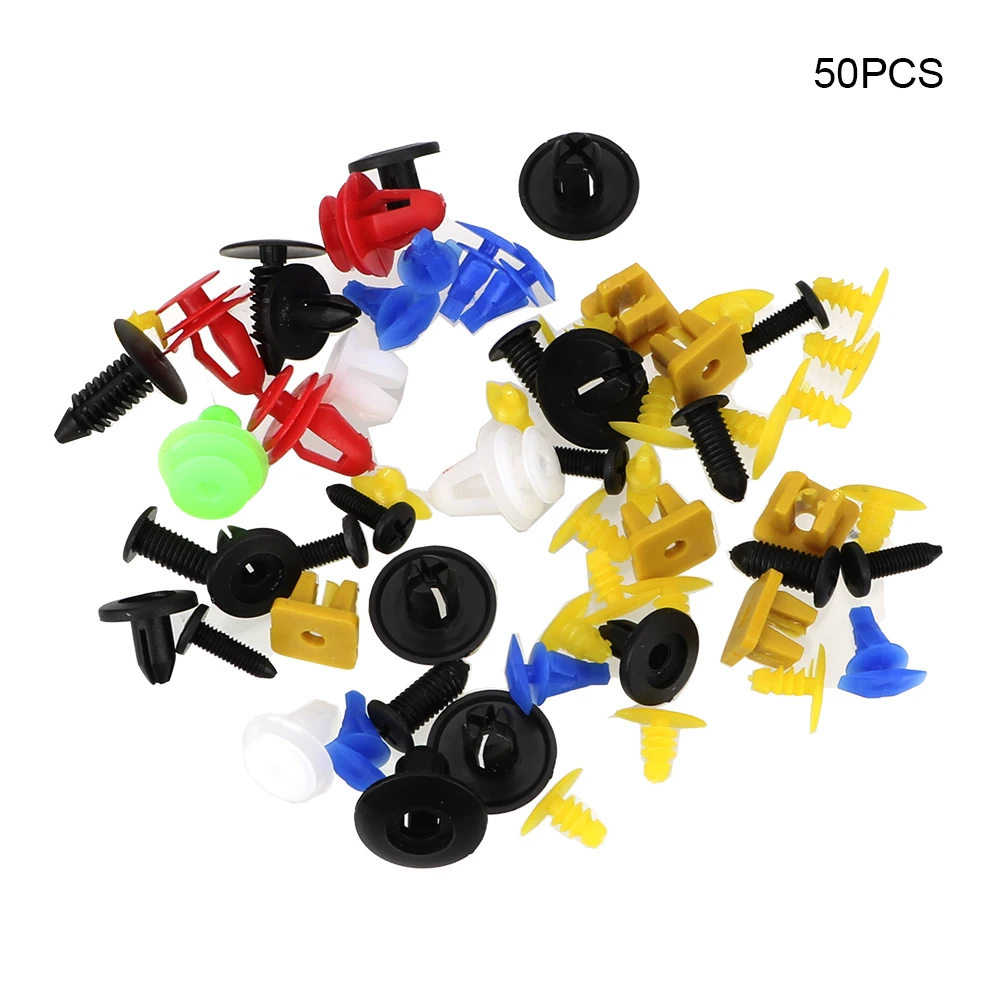 100 шт./50 шт. смешанные авто крепежа подкрылок автомобиля бампер зажимы фиксатор