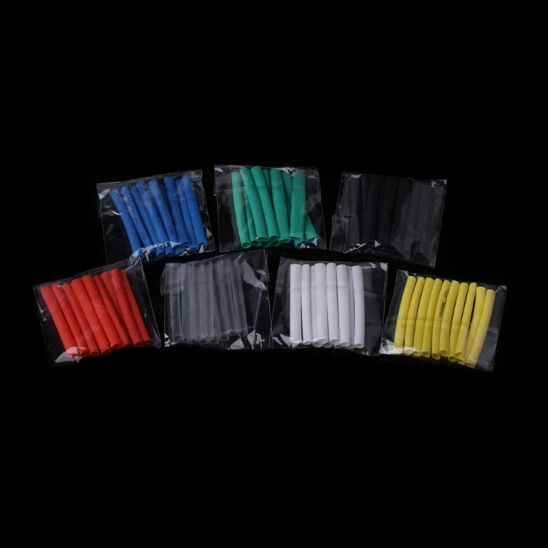

70Pcs/set 7 Colors 3.0mm Heat Shrink Tube Retardant 2:1 Tubing Wrap Sleeve Kit