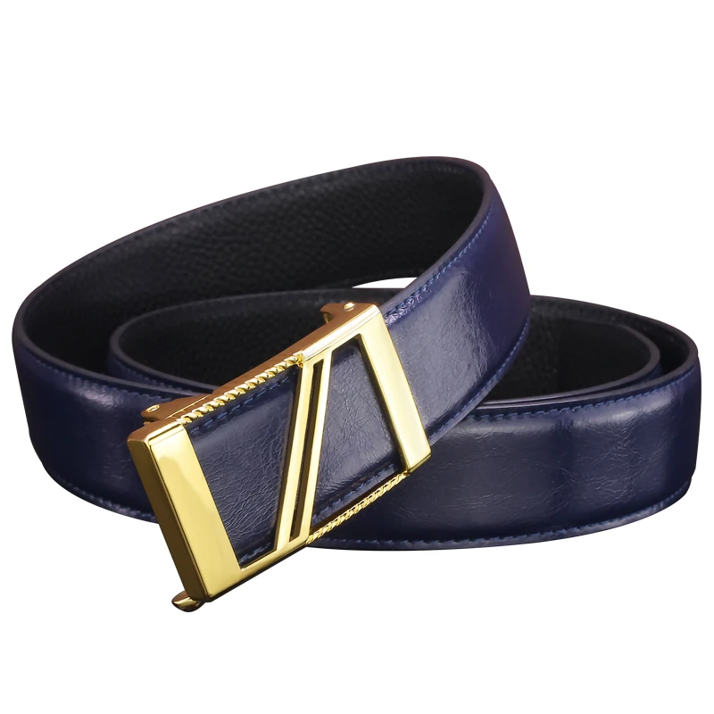 

Automatic Letter BuckleBbelts Fashion Young Men Designer Luxe Marque Casual Genuine Leather Western-Style Clothes Ceinture Homme