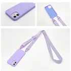 Легко носить с собой чехол для сотового телефона через плечо для iPhone 13 11 pro MAX XR X XS MAX 6 7 8 Plus SE Регулируемый чехол с ремешком на шею ожерелье