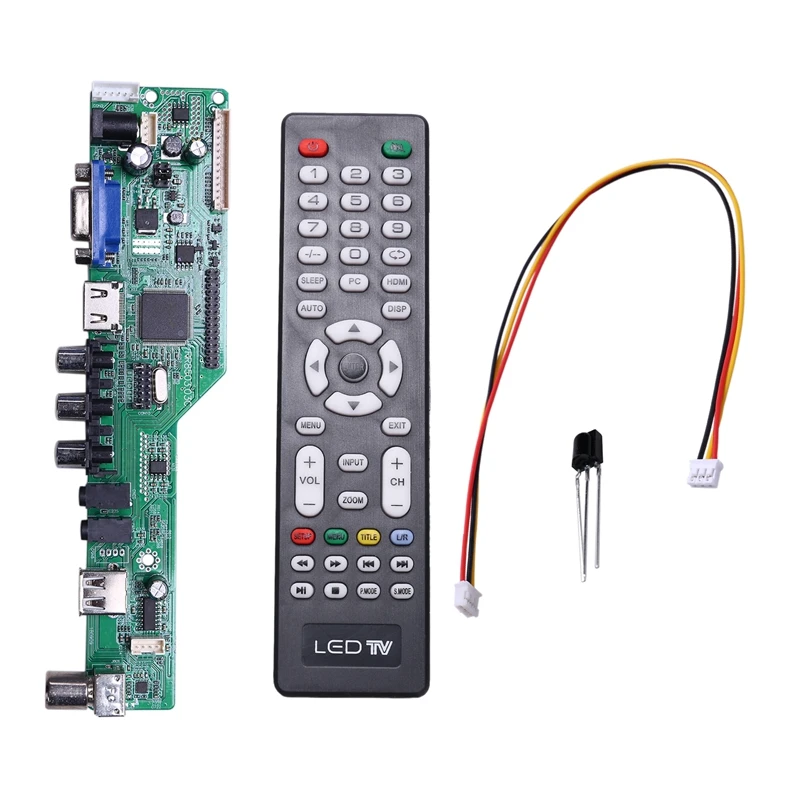 

Бесплатная программа T.HD8503.03C Универсальный ЖК-телевизор контроллер драйвер платы ТВ/AV/PC/HDMI/USB русский язык 5 OSD игры