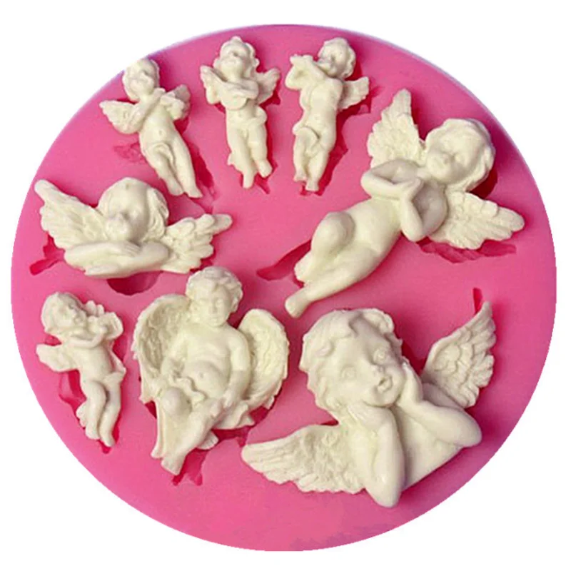 

Cake Mold Angel Baby 3D Silicone Mold Chocolate Candy Molds Fondant Cake Decorating Tools DIY Fondant Soap Pastry Baking Mold