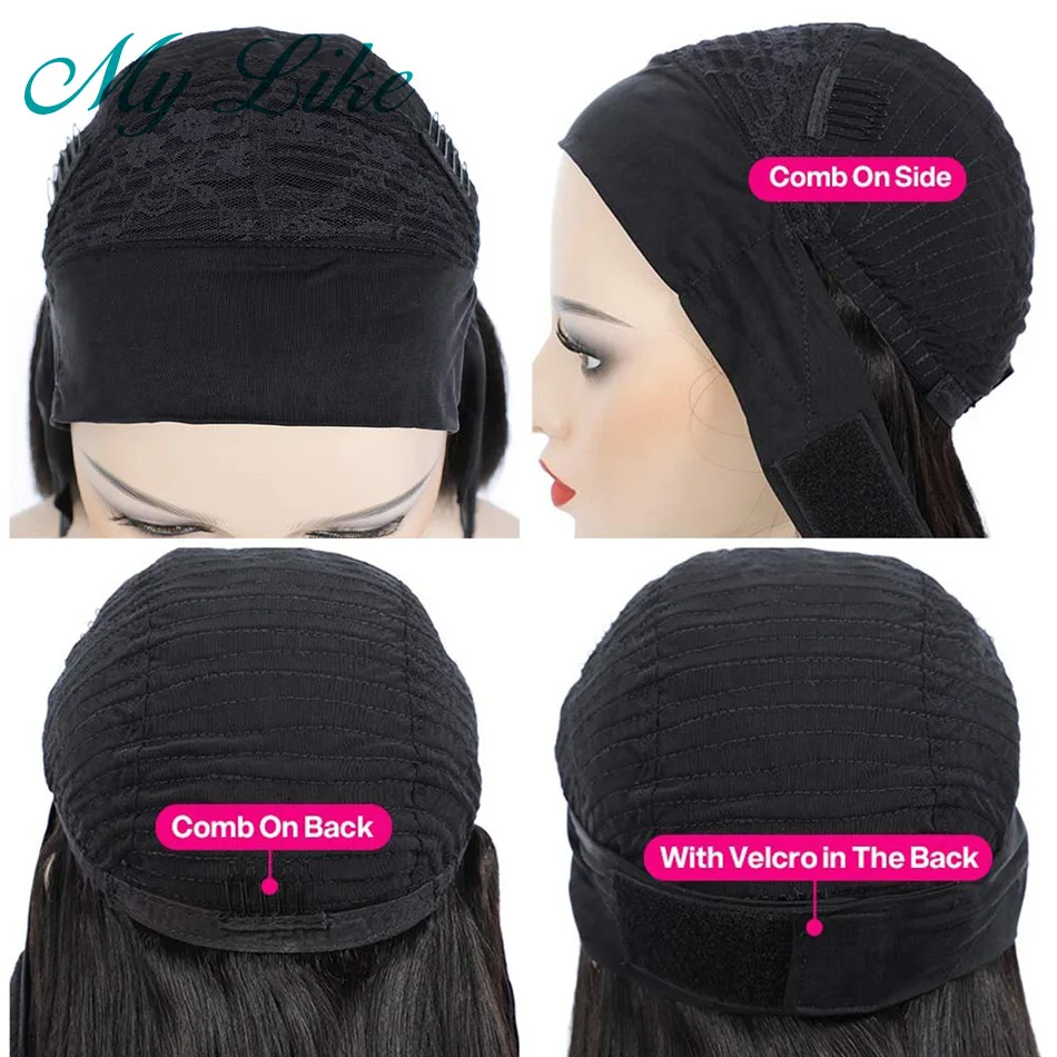 У меня как прямой парик с головной повязкой для черный Для женщин полная машина