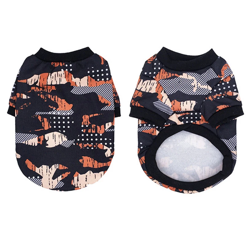 

New Puppy Dog Accessory Comfortable Pullover Dogs Pets Clothing Dog Clothes Warm Clothing Warm Soft Cute Cat Sweater Camouflage