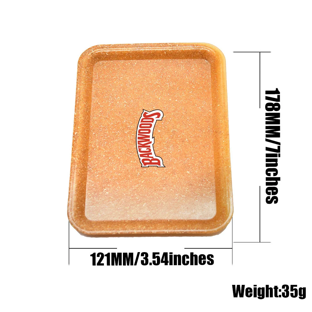 

18*12.5CM Degrading Material Tobacco Rolling Tray For Rolling Paper Plate Spice Cigarette Paper Tray Smoking Accessories