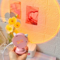 mini cute usb rainbow atmosphere night light sunset atmosphere table lamp bedroom photography background decorationtable lamp