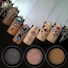 Миниатюрные маленькие бусины из нержавеющей стали 0,4, пистолет, серая, розовая, Золотая Икра, инструмент сделай сам, Шпильки для ногтей, аксессуары CH026, 0,6украшения для ногтей мм