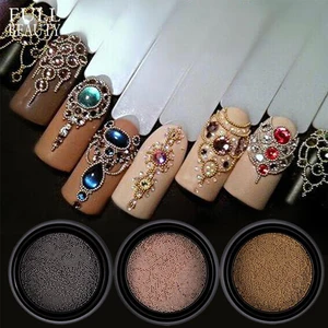 Миниатюрные маленькие бусины из нержавеющей стали 0,4, пистолет, серая, розовая, Золотая Икра, инструмент сделай сам, Шпильки для ногтей, аксессуары CH026, 0,6украшения для ногтей мм