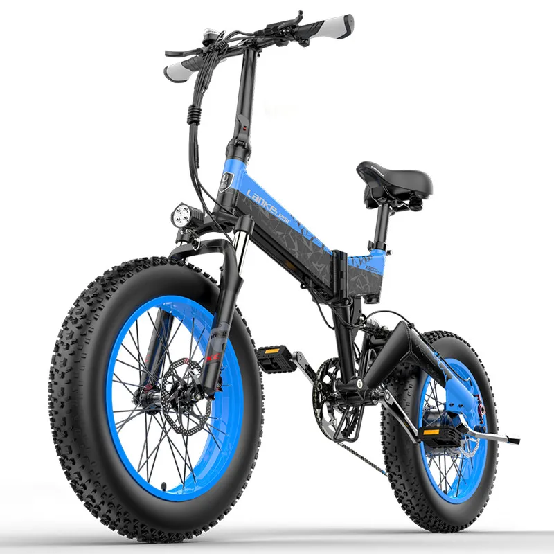 

Dropshipping LANKELEISI X3000Plus 20*4.0 Fatbike Bicycle Snow Mountain Ebike Folding Electric Bike 1000w 48V 10.4Ah 13Ah
