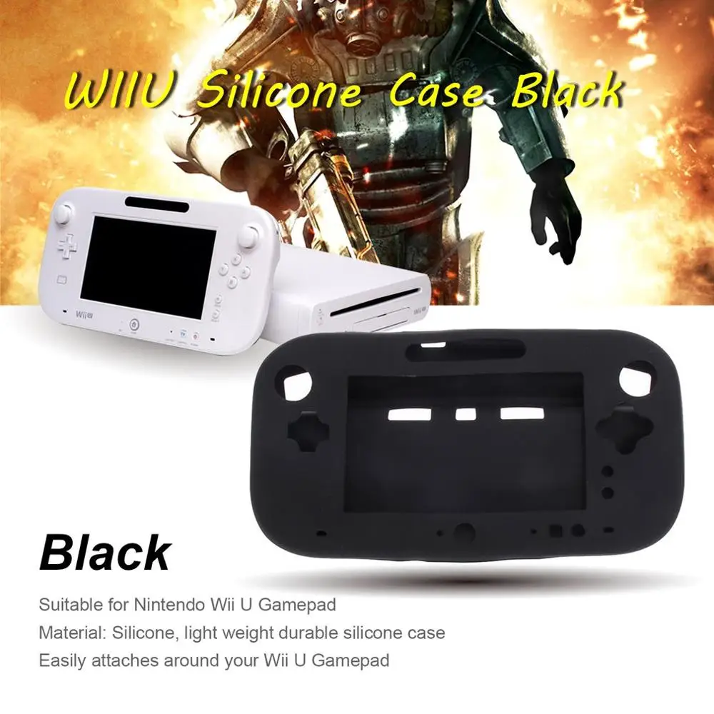Мягкий силиконовый защитный чехол для Wii U гелевый Nintendo Gamepad | Электроника