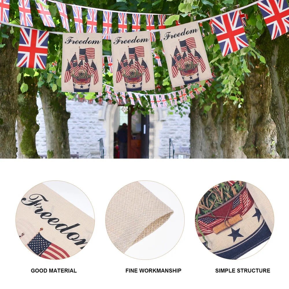 

Independence Day Garden Banner Practical Garden Flag Ornament Garden Yard Decor