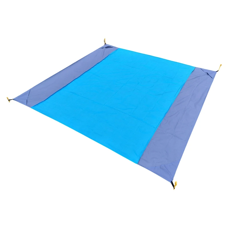 

Travel Hiking Beach/picnic Blanket Portable Lightweight Water/sand Proof 210*200 Cm Sand-free Mat 4 Fixed Nails And Bag