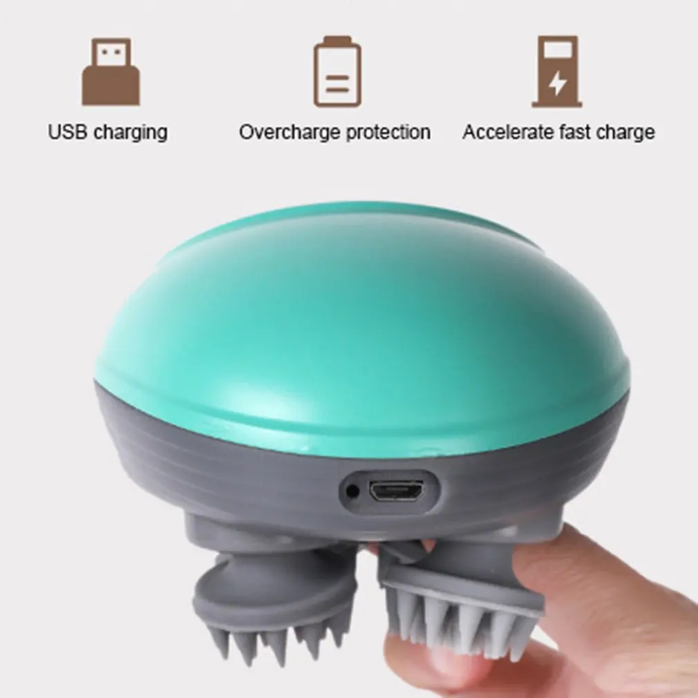

Portable Electric Head Massager Wireless Scalp Massager Waterproof Body Massage Health Care Shoulder Neck Deep Massage