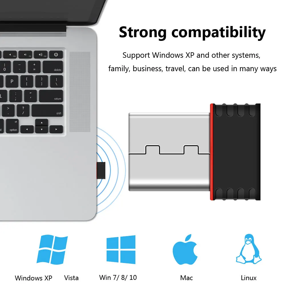 TECHKEY мини usb wifi адаптер USB2.0 wifi антенна wifi usb ethernet 150 Мбит/с wifi ключ 802,11 n/g/b enchufe wifi usb lan comfas