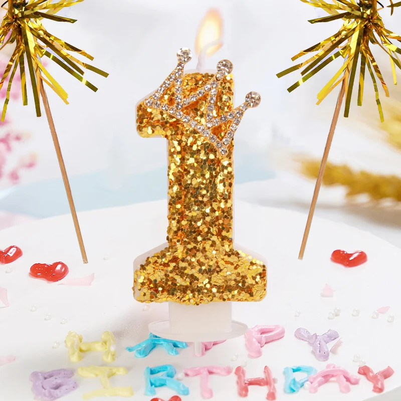 

Birthday Numbers Candles Romantic Color Gold Kids Small Tealight Candle Cute Round Velas Perfumadas Romantic Decoration 50LZ