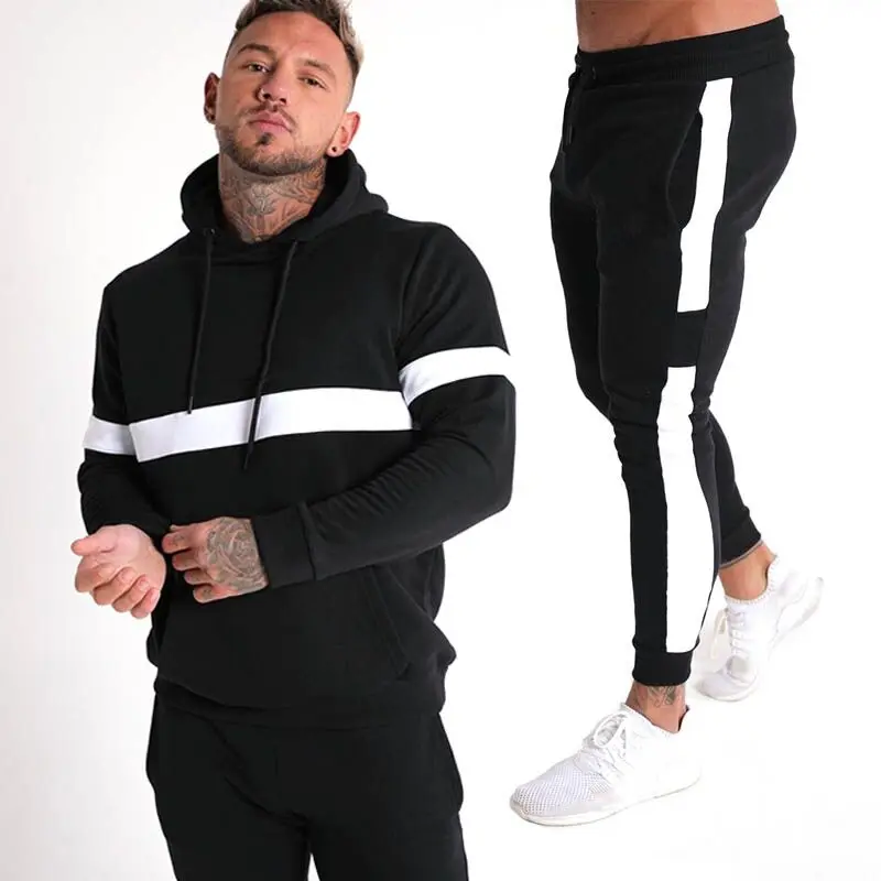 2020 New Men's Autumn Hoodies Tracksuit Set Male Sweatshirt Sweatpants Multi-pocket Fashion Trousers+ High Street Jackets Sets