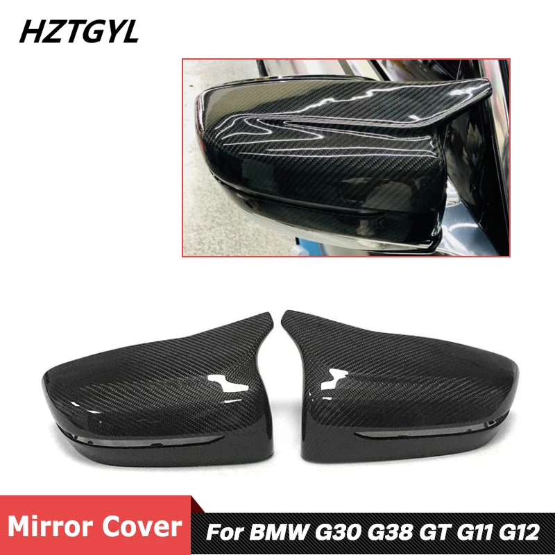 

1 Pair Replacemet Style Carbon Fiber Material Rear View Mirror Cover For BMW G30 G38 6 Series GT G11 G12 Tuning