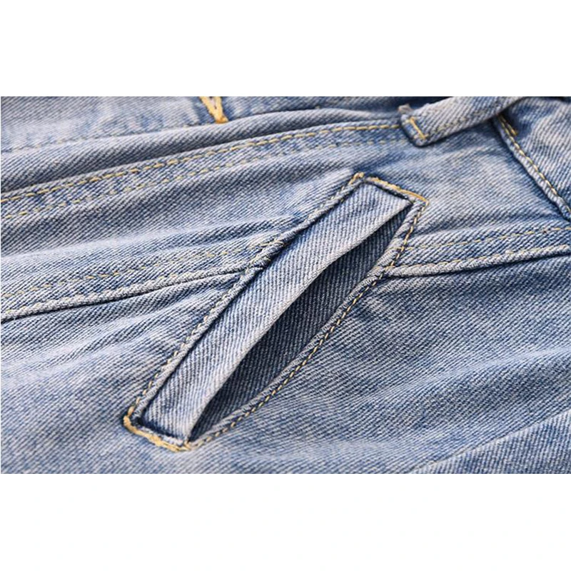 

Wide Leg Jeans Shorts Women 2021 New Summer Fashion Streetwear Vintage High Waist Loose Spliting Button Jeans Shorts Female